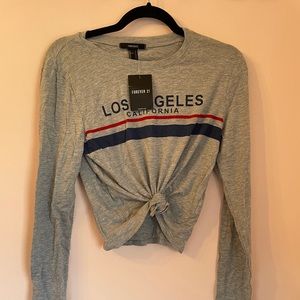 Los Angeles California long sleeve crop